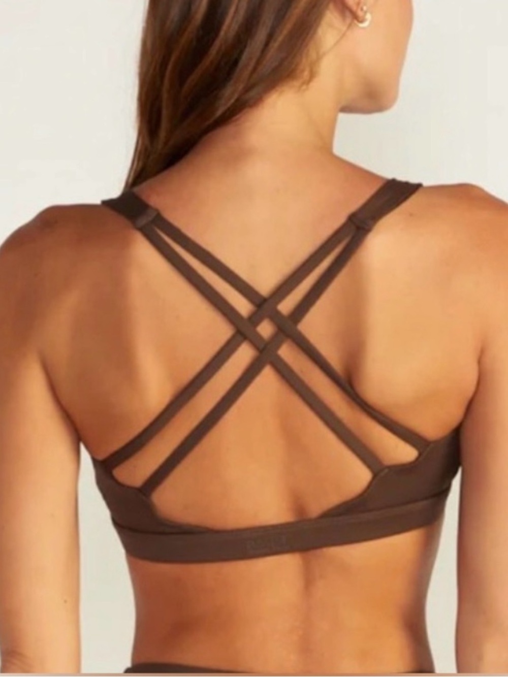 BYLT Basics Metta Strappy Sports Bra Black Like New